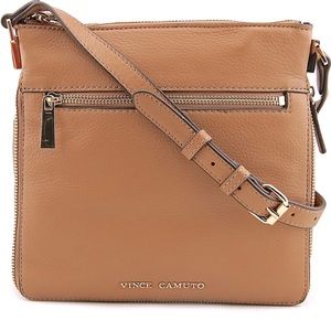 Vince Camuto Buffi crossbody bag, chestnut brown, genuine Leather